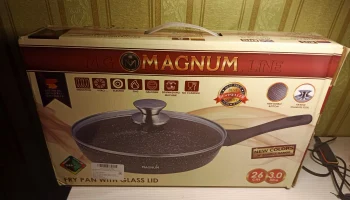 Сковорода-сотейник 26 с крышкой антипригарная